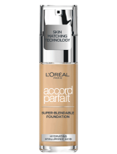 L'oréal Paris Accord Parfait Fondotinta Fluido Naturale Con Acido Ialuronico Idratante - 3d/3w Beige Doré