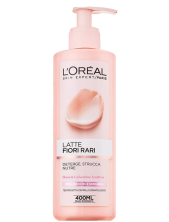 L'oréal Paris Latte Fiori Rari Deterge, Strucca Nutre Pelli Secche E Sensibili 400 Ml