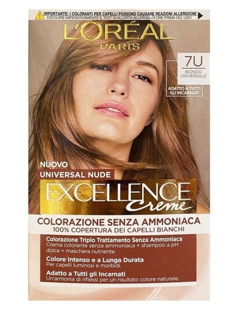 L'oréal Excellence Creme Universal Nude - 7U Biondo Universale