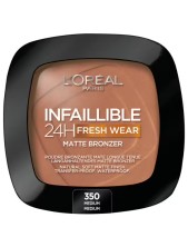 L'oréal Infaillible 24h Fresh Wear Matte Bronzer - 350 Medium