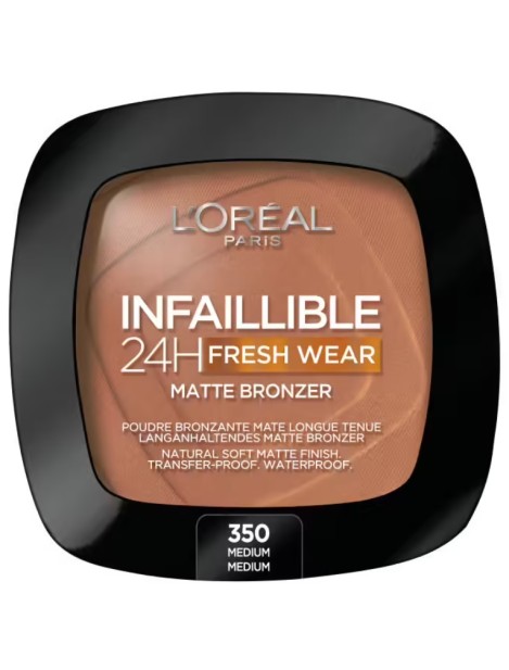 L'oréal Infaillible 24H Fresh Wear Matte Bronzer - 350 Medium