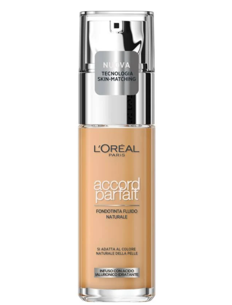 L'oréal Paris Accord Parfait Fondotinta Fluido Naturale Con Acido Ialuronico Idratante - 5.5R Rosesun