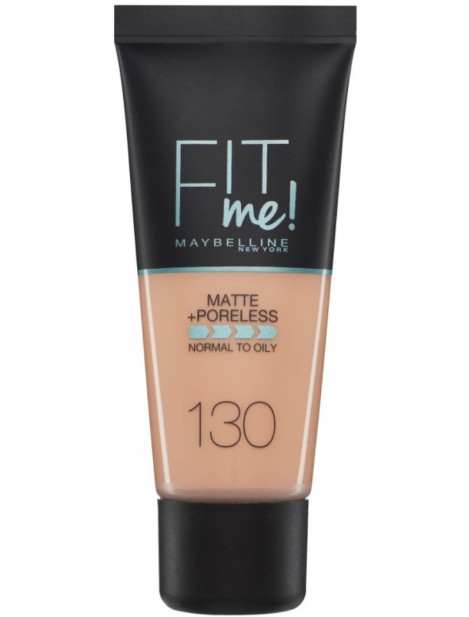 Maybelline Fit Me! Matte + Poreless Fondotinta - 130 Buff Beige