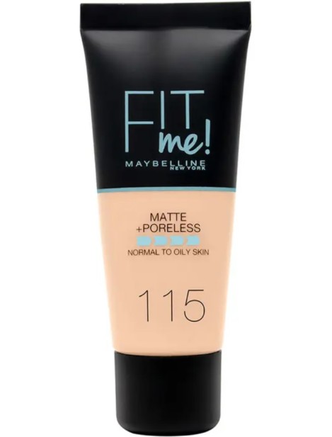 Maybelline Fit Me! Matte + Poreless Fondotinta - 115 Ivory