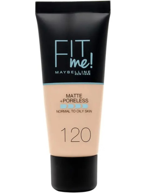 Maybelline Fit Me! Matte + Poreless Fondotinta - 120 Classic Ivory