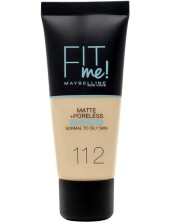 Maybelline Fit Me! Matte + Poreless Fondotinta - 112 Soft Beige
