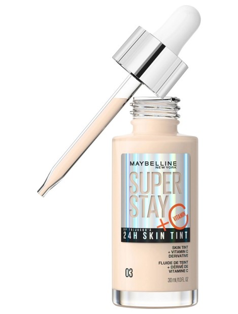 Maybelline Super Stay 24H Skin Tint + Vitamina C Fondotinta - 03