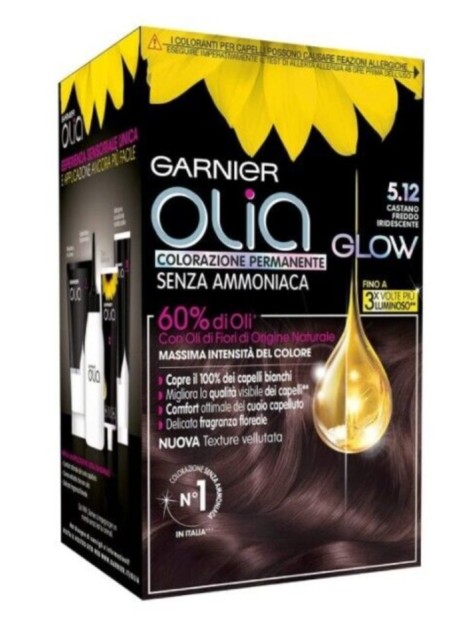 Garnier Olia Colorazione Permanente - 5.12 Castano Freddo Iridescente