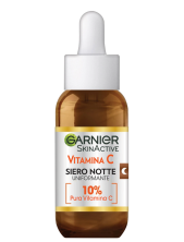 Garnier Skinactive Vitamina C Siero Notte Uniformante Trattamento Viso 30 Ml