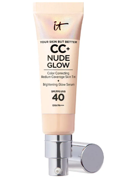 It Cosmetics Your Skin But Better Cc+ Nude Glow Lightweight Foundation + Glow Serum Spf40 Fondotinta Trucco - Light 32 Ml