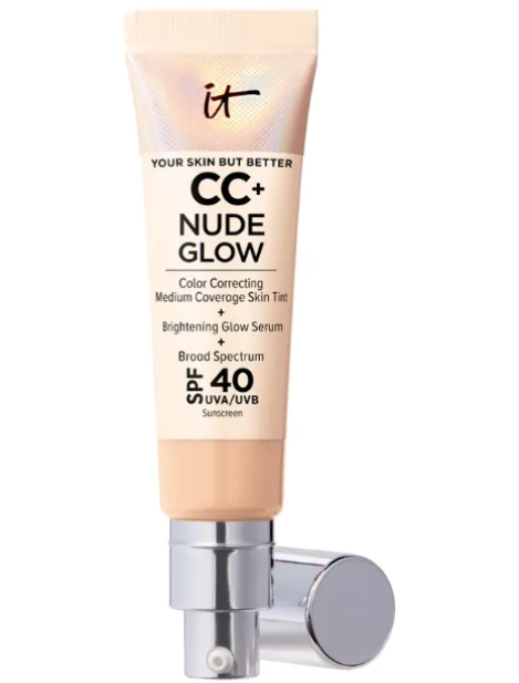 It Cosmetics Your Skin But Better Cc+ Nude Glow Lightweight Foundation + Glow Serum Spf40 Fondotinta Trucco - Light Medium 32 Ml