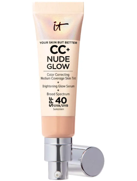 It Cosmetics Your Skin But Better Cc+ Nude Glow Lightweight Foundation + Glow Serum Spf40 Fondotinta Trucco - Neutral Medium 32 Ml