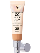 It Cosmetics Your Skin But Better Cc+ Nude Glow Lightweight Foundation + Glow Serum Spf40 Fondotinta Trucco - Neutral Tan 32 Ml