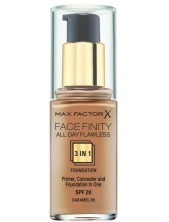Max Factor Face Finity All Day Flawless 3 In 1 Primer Concealer And Foundation - 85 Caramel