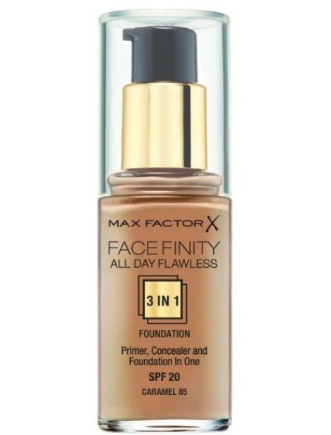 Max Factor Face Finity All Day Flawless 3 In 1 Primer Concealer And Foundation - 85 Caramel