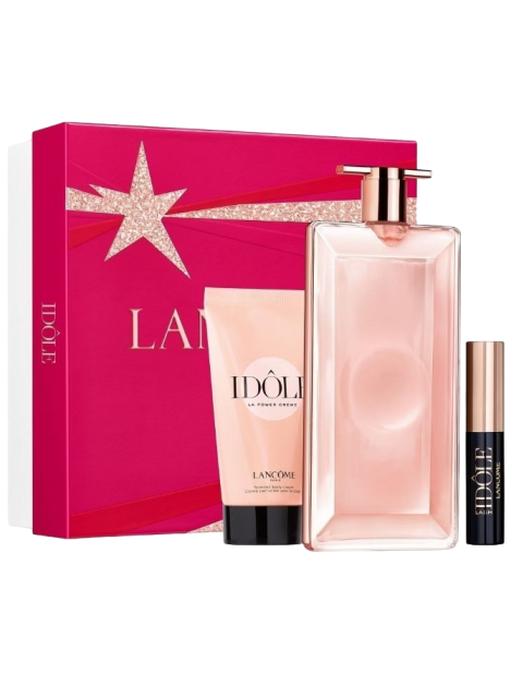 Lancôme Cofanetto Idôle Eau De Parfum 50 Ml Set Holiday Limited Edition Idôle Eau De Parfum 50Ml + Idôle Power Cream 50 Ml + Lash Idôle Mascara Miniatura 2.5 Ml