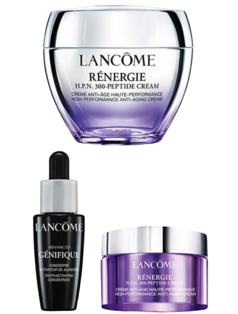 Lancôme Cofanetto Rénergie H.p.n. 300 - Peptide Cream 50 Ml + Rénergie H.p.n. 300 - Peptide Cream 15 Ml + Advanced Génifique Siero Viso Anti-Età 10 Ml