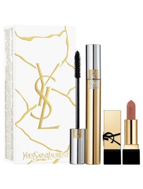 Yves Saint Laurent Cofanetto Mascara Volume Effetto Faux Cils 7,5 Ml + Rouge Pour Couture Rossetto Mini - Nude Muse