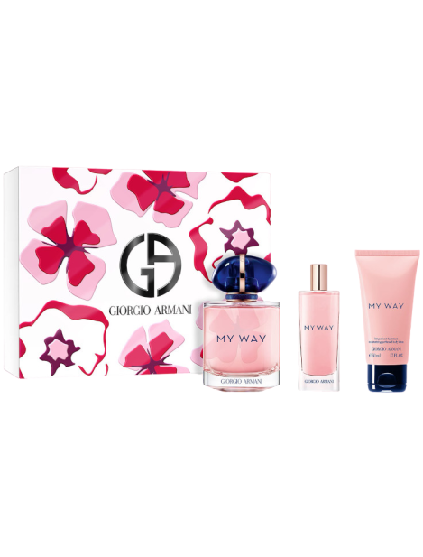 Giorgio Armani Cofanetto My Way Eau De Parfum Donna 90 Ml + Eau De Parfum Travel Spray 15 Ml + Body Lotion 50 Ml