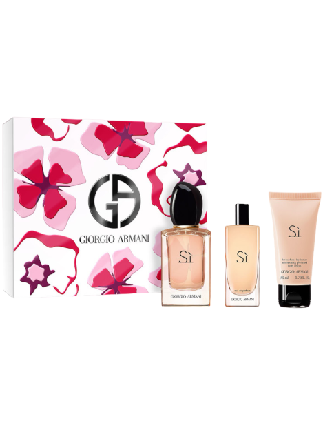 Giorgio Armani Cofanetto Armani Si Eau De Parfum Donna 50 Ml + Eau De Parfum 15 Ml + Body Lotion 50 Ml