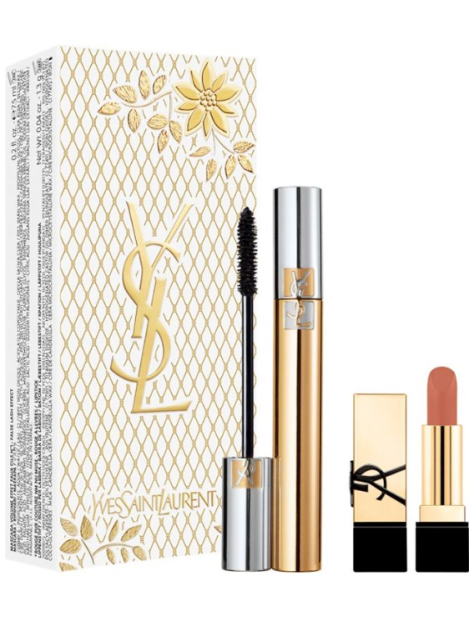 Yves Saint Laurent Cofanetto Mascara Volume Effect Faux Cils + Mini Rouge Pur Couture Nude Muse