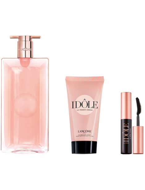 Lancôme Cofanetto Idôle Eau De Parfum Donna 50 Ml + Idôle Power Cream 50 Ml + Lash Idôle Mascara Mini 2 Ml