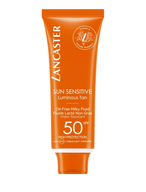 Lancaster Sun Sensitive Latte Fluido Viso Privo Di Oli Spf50 - 50Ml