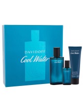 Davidoff Cool Water Eau De Toilette 75 Ml + 15 Ml + All-in-one Shower Gel 75 Ml Cofanetto