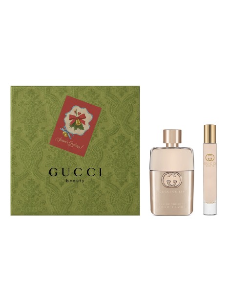 Gucci Guilty Pour Femme Eau De Parfum 50Ml -Guilty Roller Ball 7.4 Ml - Cofanetto Per Donna
