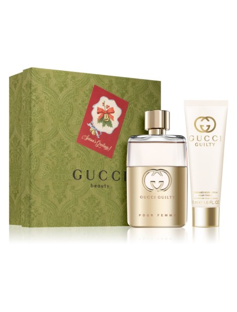 Gucci Guilty Pour Femme Eau De Parfum 50Ml - Latte Corpo Profumato 50 Ml - Cofanetto Per Donna