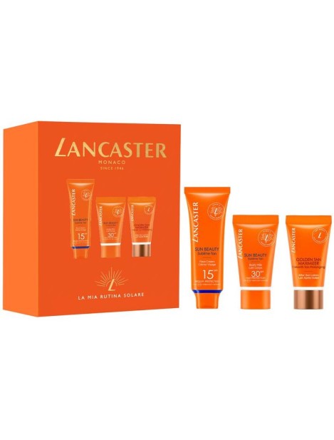 Lancaster Cofanetto Sun Beauty Face Cream Spf15 50Ml + Body Milk Spf30 50Ml + After Sun Lotion 50Ml