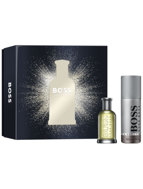 Hugo Boss Cofanetto Boss Bottled Eau De Toilette Uomo 50 Ml + Deodorante Spray 150 Ml