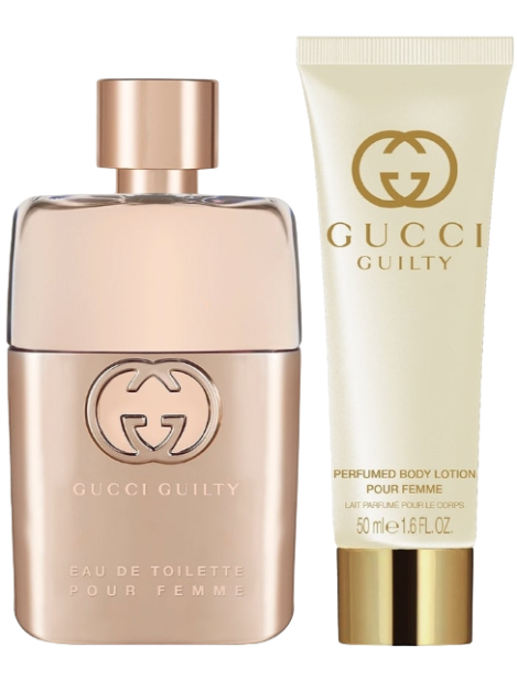 Gucci Cofanetto Gucci Guilty Pour Femme Eau De Toilette Donna 50 Ml + Gucci Guilty Pour Femme Perfumed Body Lotion 50 Ml