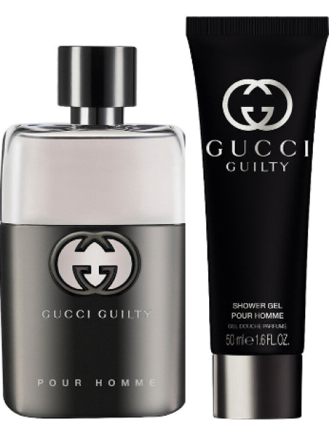 Gucci Cofanetto Gucci Guilty Pour Homme Eau De Toilette Spray 50 Ml + Gucci Guilty Pour Homme Shower Gel 50 Ml