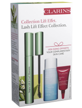 Clarins Cofanetto Lash Lift Effect Collection – Supra Lift & Curl Mascara 7 Ml + Instant Eye Make-up Remover 30 Ml + Total Eye Lift 3 Ml
