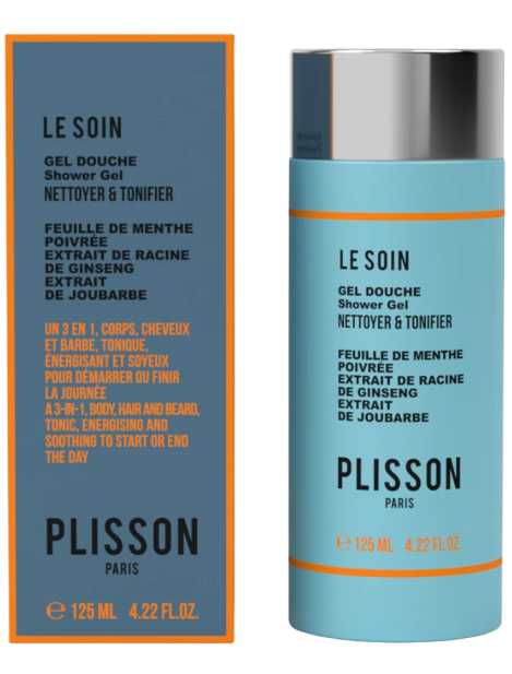 Plisson Revitalizing 3 In 1 Shower Gel Doccia Shampoo Corpo E Capelli 125 Ml