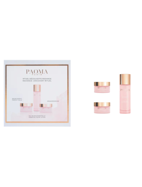 Paoma Cofanetto Radiance Perfect Balm 15 Ml + Essential Facial Lotion 30 Ml + Gemmoressence 15 Ml