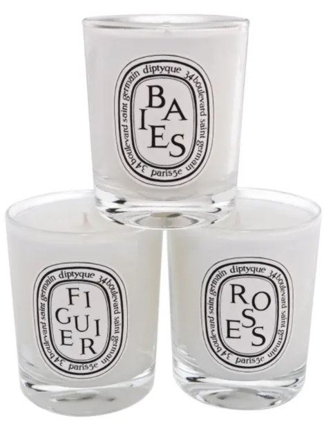 Diptyque Cofanetto Set Candele Baies + Figuier + Rose 3 X 70 Gr