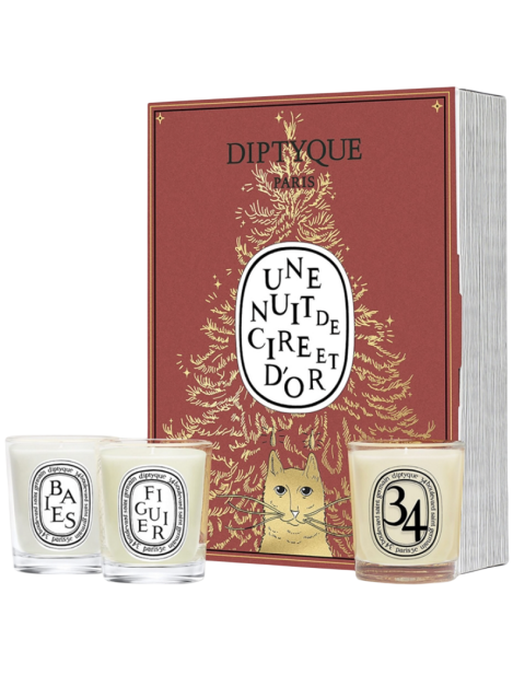 Diptyque Christmas Holiday Candles Set Cofanetto Con 3 Candele Profumate Da 35 Gr Diptyque Christmas Holiday Candles Set Cofanetto Con 3 Candele Profumate Da 35 Gr