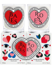 Diptyque Cofanetto Baies Scented Candle Candela Profumata 190 Gr + Roses Scented Candle Candela Profumata 190 Gr Diptyque Cofanetto Baies Scented Candle Candela Profumata 190 Gr + Roses Scented Candle Candela Profumata 190 Gr