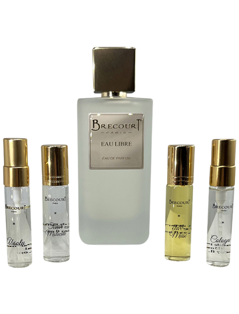 Brecourt Paris Cofanetto Eau Libre Eau De Parfum Unisex 100 Ml + 4 Varianti Del Profumo