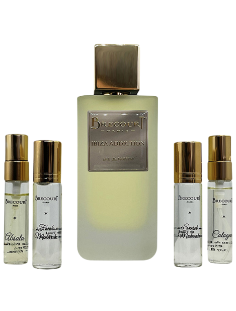 Brecourt Paris Cofanetto Ibiza Addiction Eau De Parfum Unisex 100 Ml + 4 Varianti Del Profumo