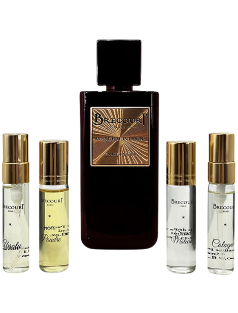 Brecourt Paris Cofanetto Avenue Montaigne Eau De Parfum Unisex 100 Ml + 4 Varianti Del Profumo