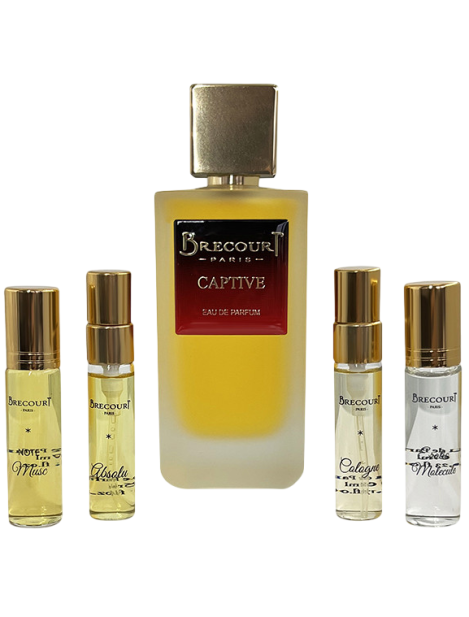 Brecourt Paris Cofanetto Captive Eau De Parfum Unisex 100 Ml + 4 Varianti Del Profumo