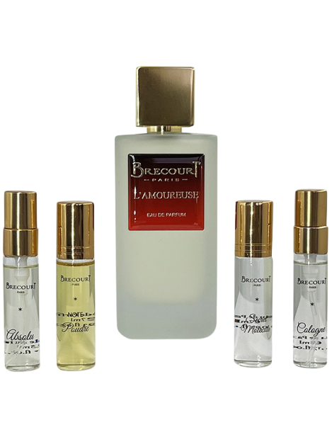 Brecourt Paris Cofanetto L’amoureuse Eau De Parfum Donna 100 Ml + 4 Varianti Del Profumo