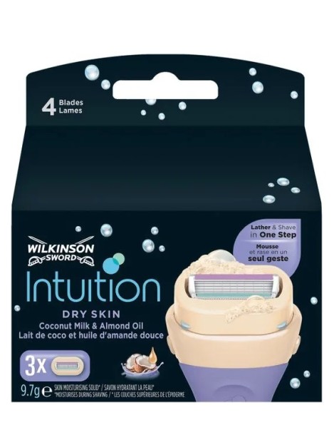 Wilkinson Intiution Dry Skin Lame Di Ricambio 3 Pz