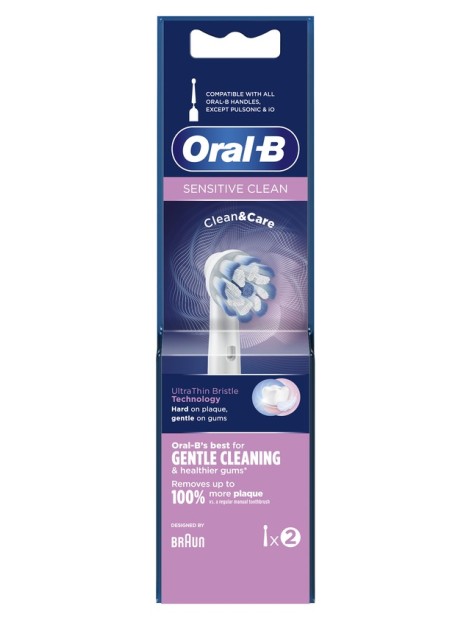Oral-B Sensitive Clean Testine Di Ricambio 2 Pz