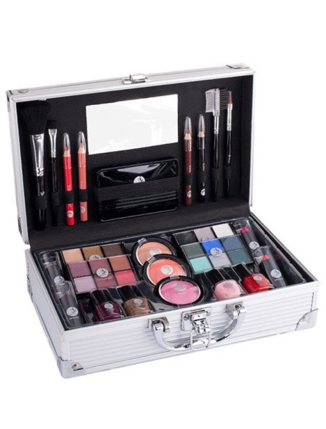 2K Cosmetics Fabulous Beauty Train Case Set Makeup Cofanetto