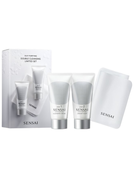 Sensai Cofanetto Silky Purifying Cleansing Cream 75 Ml + Creamy Soap 75 Ml + Sponge Chief 1 Pezzo