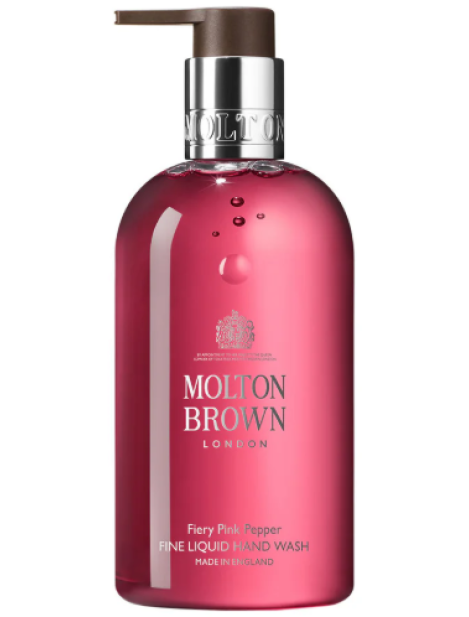 Molton Brown Fiery Pink Pepper Liquid Hand Wash Gel Mani Detergente 300 Ml Molton Brown Fiery Pink Pepper Liquid Hand Wash Gel Mani Detergente 300 Ml